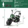 thumbnail image 3 of Oryxearth Upgrade OGM99 Gas Powered Mini Dirt Bike,4 Stroke 99cc Off Road Bike for Teens and Adults,up to 18 MPH, Green, 3 of 6