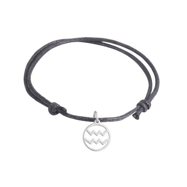 Skyrim Zodiac Korea Wax Cord Bracelet For Lovers Women Men Constellation Leo Taurus Virgo Couple Bracelets Mother's Day GiftYellow Cord Gao Jinjia LED