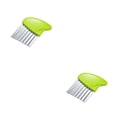 thumbnail image 3 of Cortador de papas fritas Monstrate Wave Vegetal Fruit Fry Maker mango de plástico acero inoxidable Verde Type2 NO2, 3 of 6