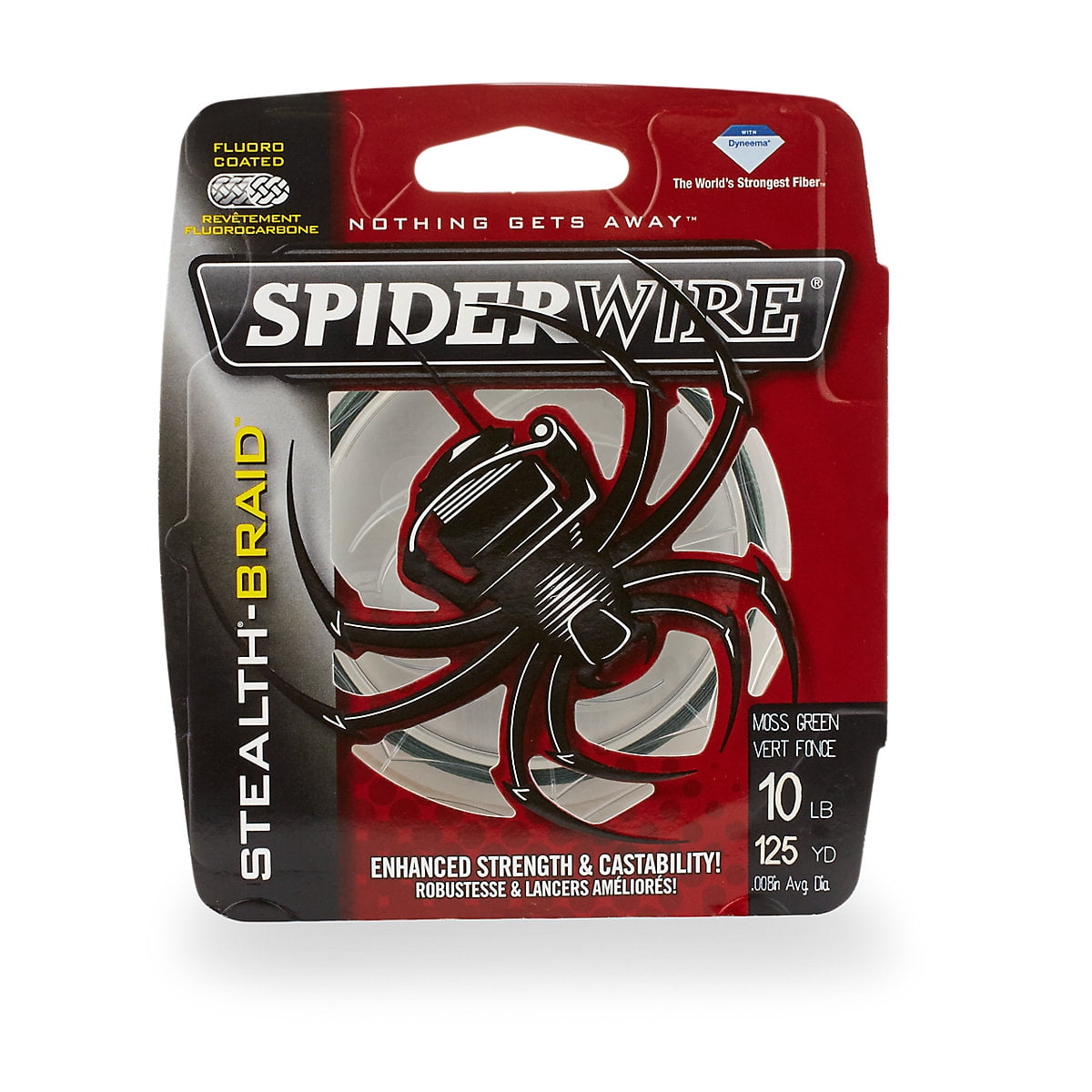 SpiderWire Stealth 4lb Superline, Moss Green, 125yd 