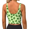 thumbnail image 3 of Lsque Broccoli Vegetables Printed Women'S Sports Bra, Compression, Moisture Wicking, High-Impact Sports Bra For Women,Supportive sports bra-Medium, 3 of 9
