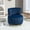 Navy, variant on 360 Degree Swivel Barrel Accent Chair, Round Wide Upholstered Velvet Cuddle Chair, Fluffy Soft Velvet Rotating Armchair for Living Room Bedroom Office Waiting Room
