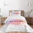 thumbnail image 3 of Ambesonne Love Quilted Bedspread Set 2 Pcs, Dreamy Pastel Romantic, Twin Size, Peach Lilac Black, 3 of 6
