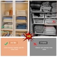 thumbnail image 3 of Huxidaja 6-Tier Stackable Closet Organizers, Foldable Iron Mesh Baskets for Clothes Storage, White, 3 of 8