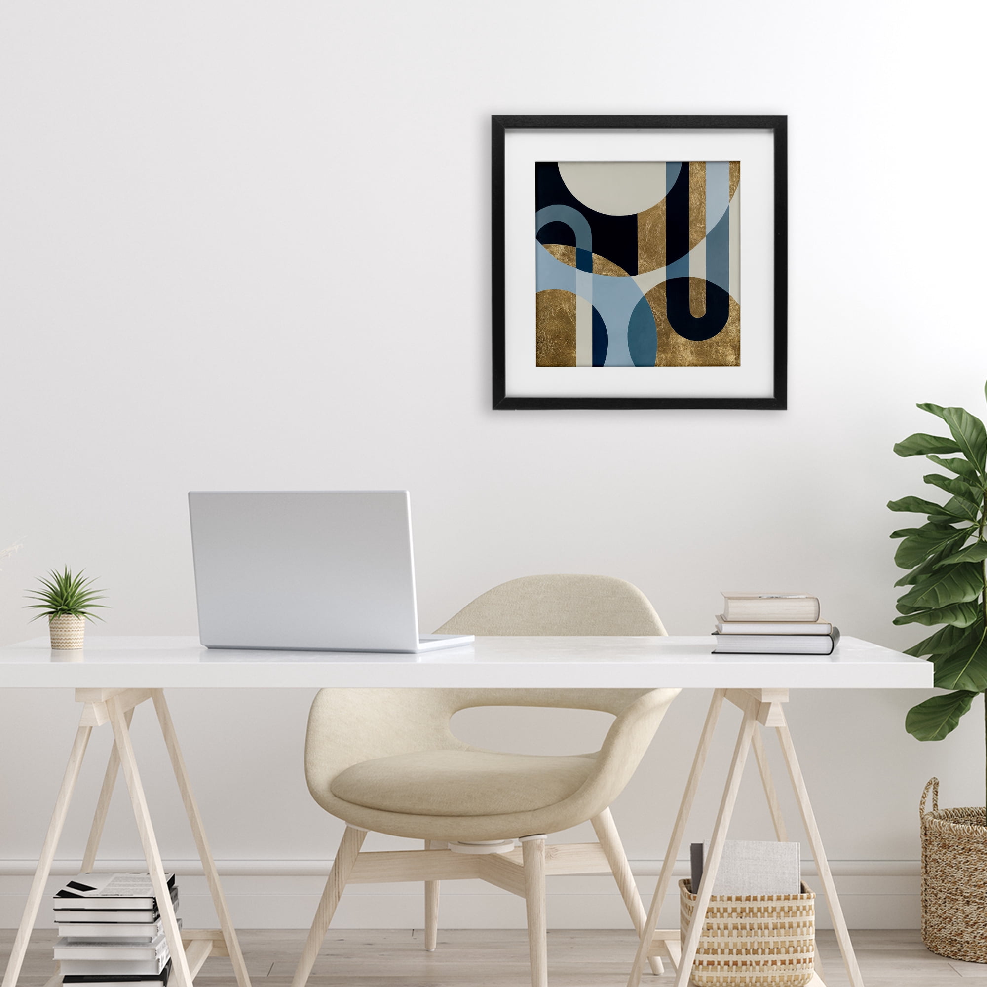 Stupell Industries Earthly Shapes & Arches Black Framed Print Under Glass, design by Max Maxx