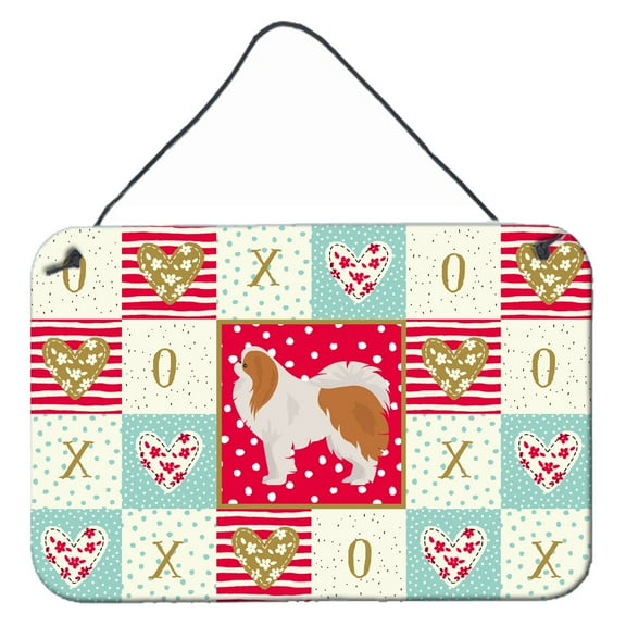 Carolines Treasures CK5848DS812 Japanese Chin 1 Love Wall or Door Hanging Prints 8x12 multicolor