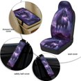 thumbnail image 6 of Xoenoiee Horse Galaxy Print 5 Pcs PU Leather Car Seat Covers Set with Seat Belt Pads & Console Cover, Universal Fit Waterproof Auto Interior Accessories for Most SUV, Truck, Sedan, Van, 6 of 7