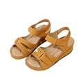thumbnail image 2 of SUNSIOM Womens Wedge Platform Sandals Open Toe Summer Sandals Lightweight Non Slip Buckle Strap Wedge Shoes, 2 of 7