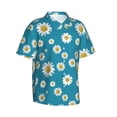 thumbnail image 2 of Haiem Daisies Flowers Printed Hawaiian Shirt for Men - Men’s Casual Beach Summer Shirts - Stretch Fabric with Modern Fit-XX-Large, 2 of 9