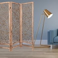 thumbnail image 2 of 1" x 60" x 69" Brown 3 Panel Wood Foldable  Screen, 2 of 2
