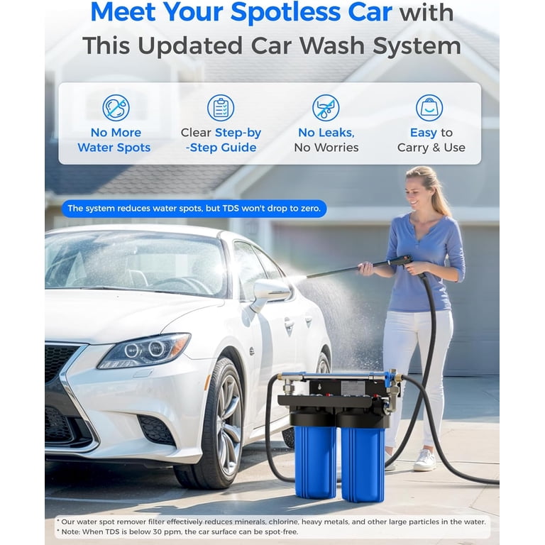 Waterdrop Spotless Car Wash System with Resin, Deionized Water