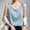 Light Blue, variant on Women's V Neck Sleeveless Satin Tank Top Active Crop Women Blouses Women Baggy Shirts Women 3xl 3x plus Top Athlete Tops for Women Polyester Top Athletic Women Tops Womens Camisole Top Set 510