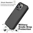 thumbnail image 6 of For Apple iphone 15 Pro Phone Case, Ebizware Heavy Duty Shockproof Case [Military Grade Drop Tested] Dual Layer Full Body Protective Cover for iphone 15 Pro -Black, 6 of 8