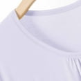 thumbnail image 3 of Maean Women's Plus Size Pajamas Tank Top Sleeveless Crew Neck Pleated Loose Tee Summer Sleepwear, 3 of 4