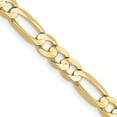 thumbnail image 1 of Pendentif Chaîne Figaro Concave en Or Jaune 10k 4.5mm, 1 of 9