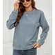 thumbnail image 5 of Sudadera de invierno para mujer Cuello redondo jersey de otoño NikouMX, 5 of 8