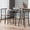 Black, variant on Bar Table and Chairs Set, 3 Piece Kitchen Table Set with Metal Frame and Wine Rack, Brown Modern Dining Room Table Set, Small Dining Table Sets for Kitchen Dining Room Pub Bistro, JA1546