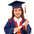 thumbnail image 1 of WENXIAOO Unisex Graduation Cap and Gown Graduation Ceremony Outfit Various Styles Navy Cap and Gown Outfit for Boys Girls Formal Academic Robe Outfit 13-14 Years, 1 of 6