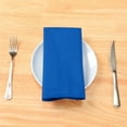 thumbnail image 5 of REGALWOVEN Polyester Napkins 6 Pack Cloth Napkins for Wedding Party Restaurant Dinner Parties Blue 18"x18", 5 of 6