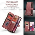 thumbnail image 6 of for Samsung Galaxy S20 Case Wallet for Women and Men, Samsung Galaxy S20 Case, PU Leather Magnetic Flip Strap Wristlet Zipper Card Holder Wallet Business Phone Cover for S20, Red, 6 of 10