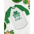 thumbnail image 4 of Tstars Boys Unisex Irish Shamrock St Patricks Day Clover Kids St Patricks Day Shirts Gift for Boys Irish Shirt Pride Proud Irish Toddler Raglan 3-4 Sleeve Baseball Tee, 4 of 6