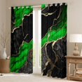 thumbnail image 2 of Homewish Adult Fashion Marble Black Out Curtains, Black Green Abstract Ombre Curtains Pack of 2 (42x63 Each), Modern Artwork Bedroom Curtains, Curtains Blackout Home Decor, 2 of 6