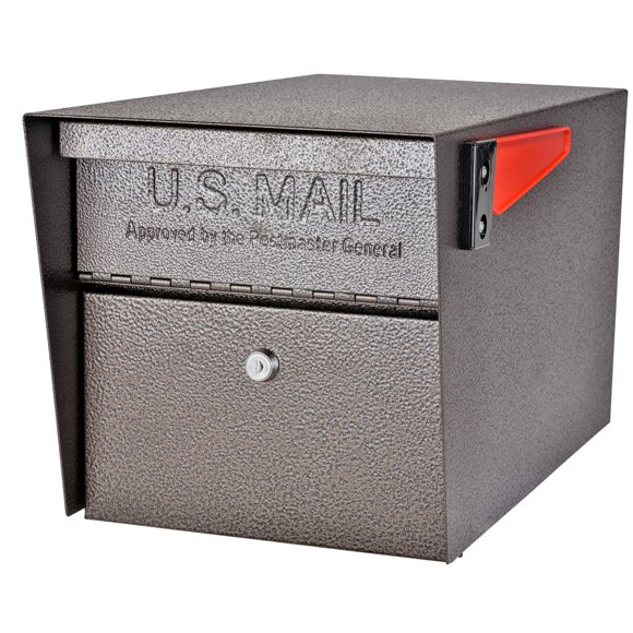 Mailbox Mail Boss 7508, cierre de seguridad en la acera, color bronce