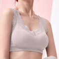 thumbnail image 1 of Vedolay Sport Bras For Women Women's Invisibles Comfort Seamless Lightly Lined V Neck Bralette Bra,D A, 1 of 4