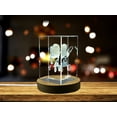 thumbnail image 2 of Exquisite Crystal Sculpture of a Stroller | Unique 3D Engraved Keepsake Gift, 2 of 6