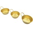 thumbnail image 2 of LYD Cuencos de vino tradicionales coreanos Arroz crudo coreano Vino Senderismo Plato de sopa 4.9 pulgadas 3 piezas Tazón de cocina de aluminio amarillo LYD 1044617, 2 of 2