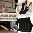 thumbnail image 4 of 5 Pairs Women Merino Wool Boot Socks Warm Thermal Winter Thick Hiking Cozy Cabin Crew Comfy Socks for Ladies, 4 of 6