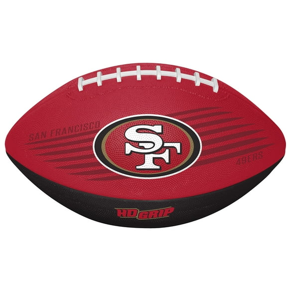 Rawlings NFL Downfield Football de Taille Jeune avec 5X HD Grip, San Francisco 49ers