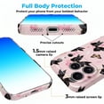 thumbnail image 4 of SKLYDDI Funda para iPhone 13 Pro Max con Diseño Floral Romántico y Moños, 4 of 7