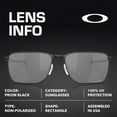 thumbnail image 4 of Oakley OO4142 Ejector Rectangle Shaped Non-Polarized Sunglasses for Men - Includes Official Eyewear Kit - Satin Black Frame with Prizm Black Lens, 4 of 6