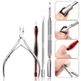 thumbnail image 2 of 4PCS Manicure Tool Set Stainless Steel Creative Cuticle Pusher Cuticle Remover, 2 of 8