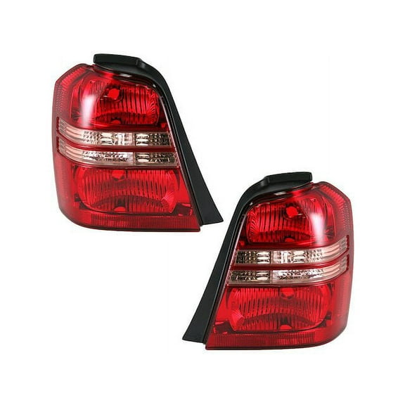 Tail Light Assembly Set 2 Piece - Compatible with 2001 - 2003 Toyota Highlander 2002