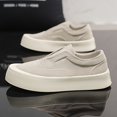 thumbnail image 2 of Men's Slip-On Platform Sneakers, Breathable Casual Lazy Shoes, Lightweight Non-Slip Thick Sole Walking Shoes for Daily Wear, Streetwear, 2 of 11