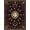 Black Purple Beige, Pattern 3, variant on ODIKA 8'x10' Washable Area Rug Non-Shedding, Easy Care, Round Circle Mystical Lunar Phase Ornamental Frame Distressed for King Size Bedroom Under Bed, Master Suite