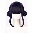 thumbnail image 1 of wonima44 Purple Black Double Braid Wig Anime Cosplay Wigs for Women Halloween Costume Wig, 1 of 1