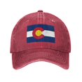 thumbnail image 2 of Flag Of Colorado Cowboy Hat Baseball Hat Trucker Hat For Men Women Retro Denim Hats Baseball Cap Dad Hat, 2 of 5