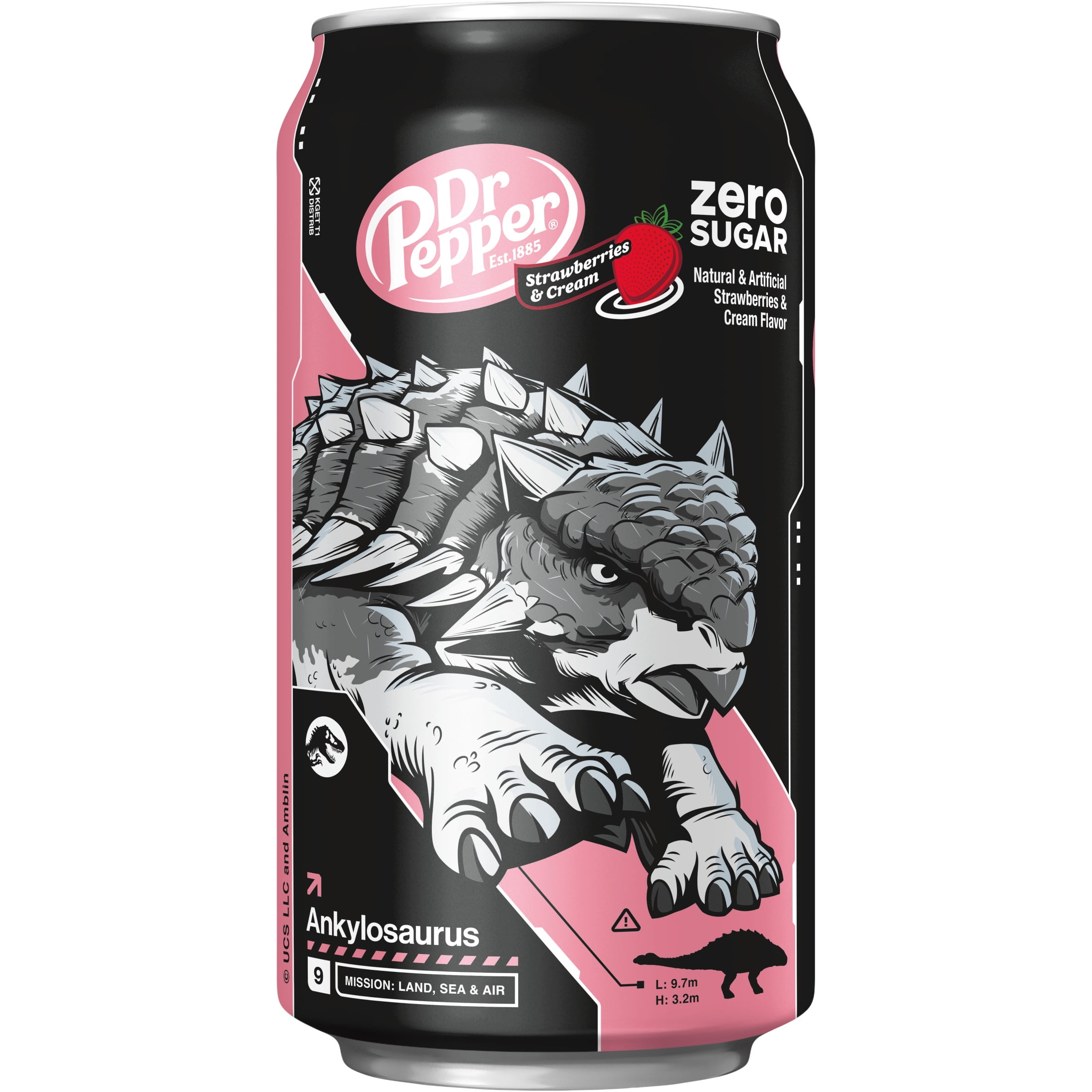 New Dr Pepper Zero Sugar Strawberries and Cream Soda Drinks