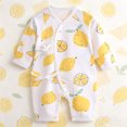 thumbnail image 3 of Enyan Baby Boy One Piece Clothes Fall Winter Outfit Long Sleeve Fun Cartoon Romper Newborn Infant Bodysuit(6-12 Months), 3 of 8