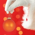 thumbnail image 4 of Glass Christmas Tree Ornaments - 67mm / 2.63" [8 Pieces] Designer Balls from Christmas By Krebs Seamless Hanging Holiday Decor (Velvet Wildfire Orange), 4 of 4
