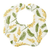 Elinfant 6 Layers Muslin Crepe Cotton Infinite Scarf 100% Cotton Solid Print Color Baby Bib Soft Breathable Baby Burp Cloth KB105-ZB24