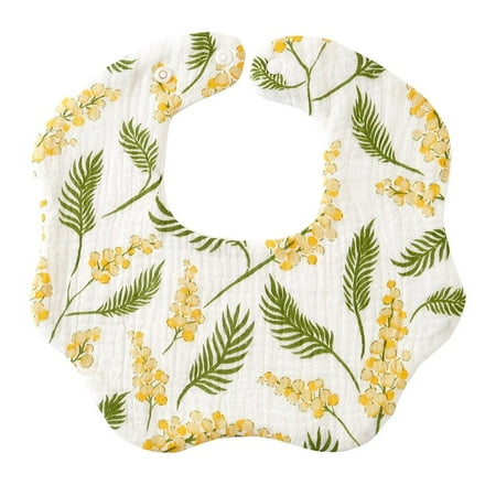 Elinfant 6 Layers Muslin Crepe Cotton Infinite Scarf 100% Cotton Solid Print Color Baby Bib Soft Breathable Baby Burp Cloth KB105-ZB24