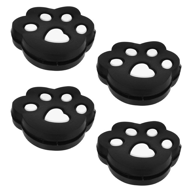 TEHAUX 4Pcs Tennis Racket Vibration Absorbers Black Silicone Claw Shape Professional Design for All Ages
