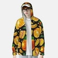 thumbnail image 4 of Kll Tangerine Print Men'S Women’s Upf 50+ Sun Protection Outdoor Hoodie Jacket Long Sleeve Fishing Hiking Performance Shirt- Xx-Large, 4 of 8