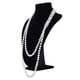 thumbnail image 2 of 2X Collar Con Cuentas Artificiales Blancas Perlas Imitativas Collar de Cadena para Mujeres, 2 of 7