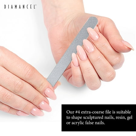 Diamancel Luxury Diamond Nail File – #4 Extra Coarse Grit – To Shape ...