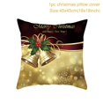 thumbnail image 1 of 45cm Christmas Black Gold Cushion Cover Merry Christmas Decorations for Home Cristmas Ornaments Natal Navidad Gift New Year 2024, 1 of 5